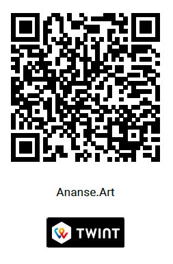 Ananse Art TWINT payment QR code
